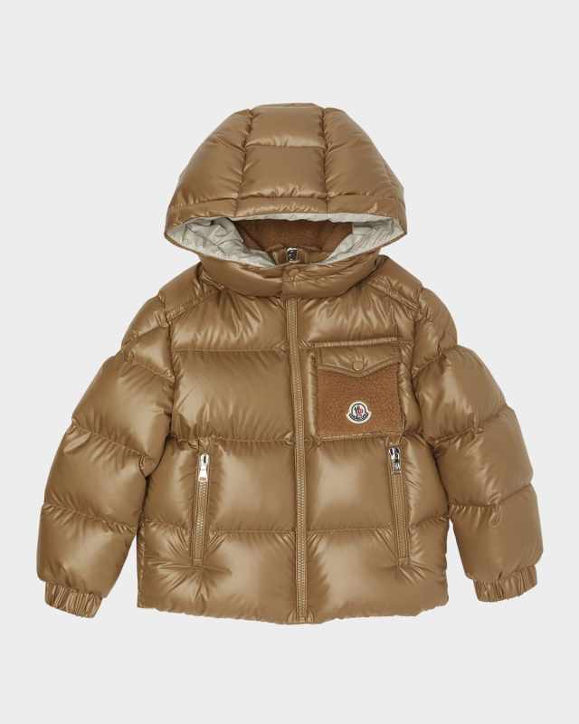 Boy's Yule Hooded Down Jacket, Size 8-10